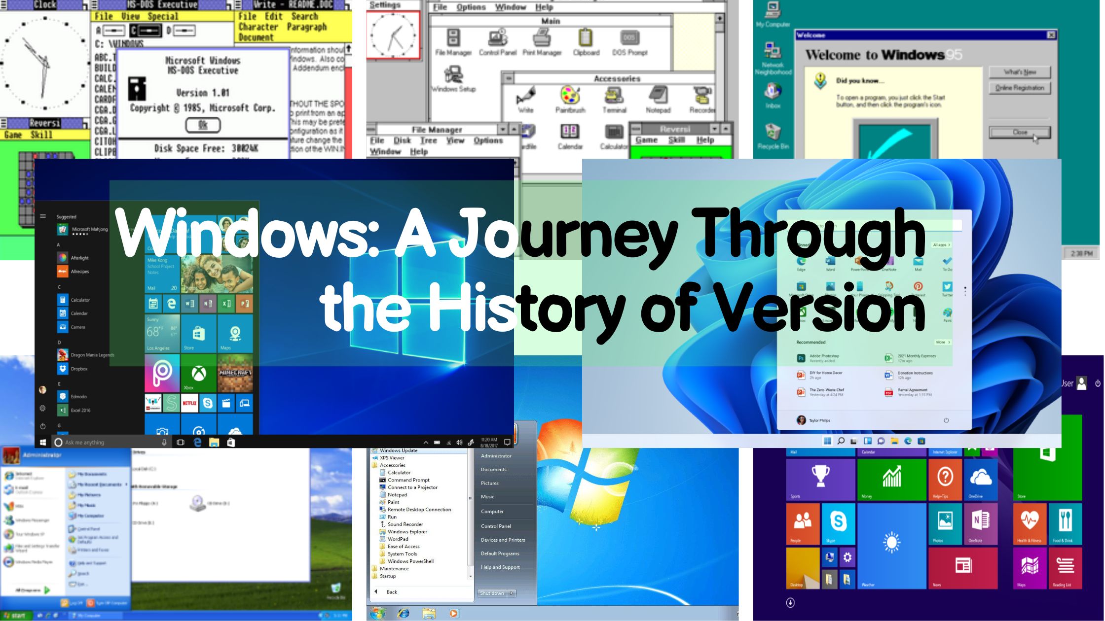 Windows: A Journey Through the History of Version