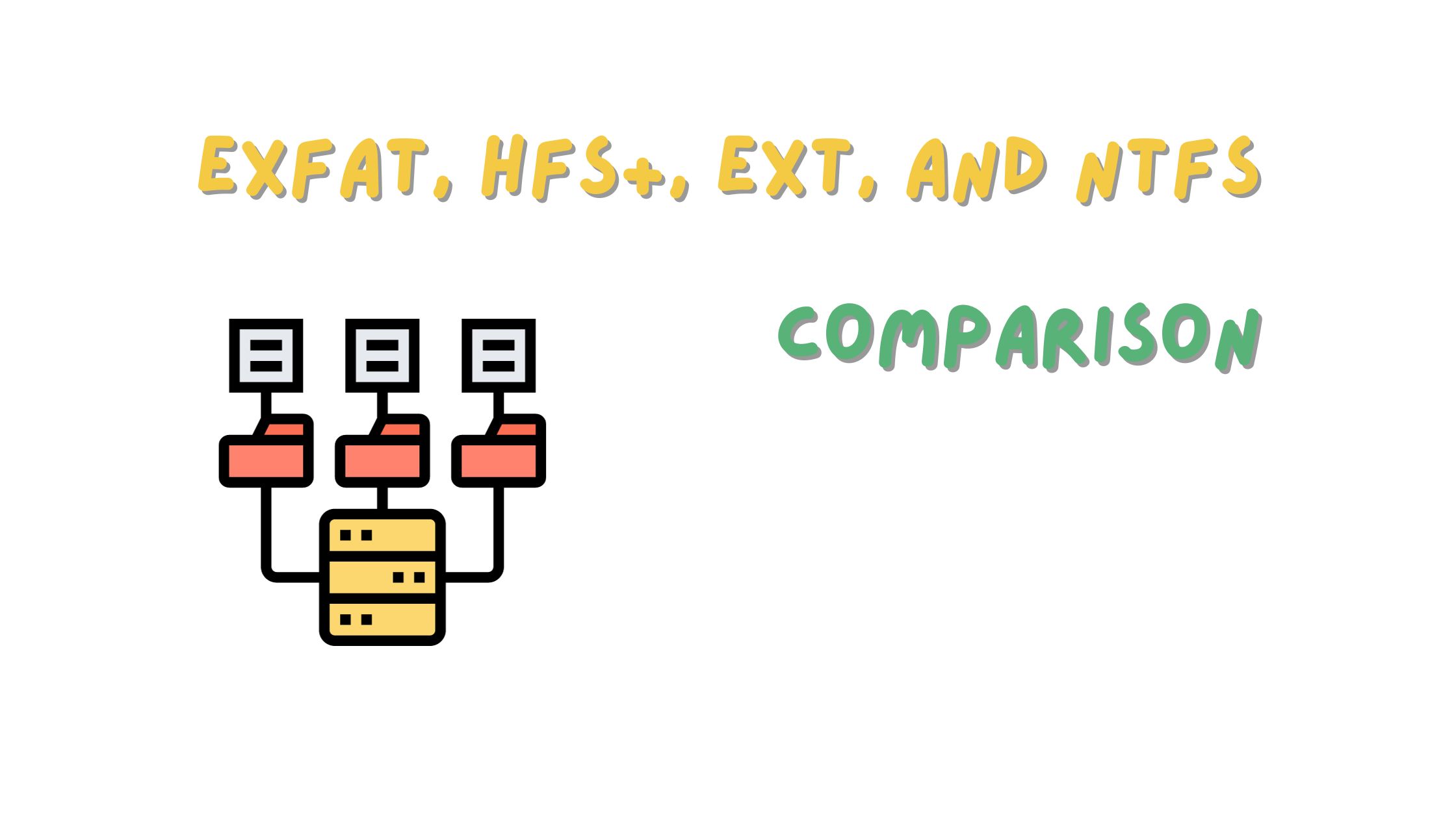 exFAT, HFS+, EXT, and NTFS File Systems: A Comparison