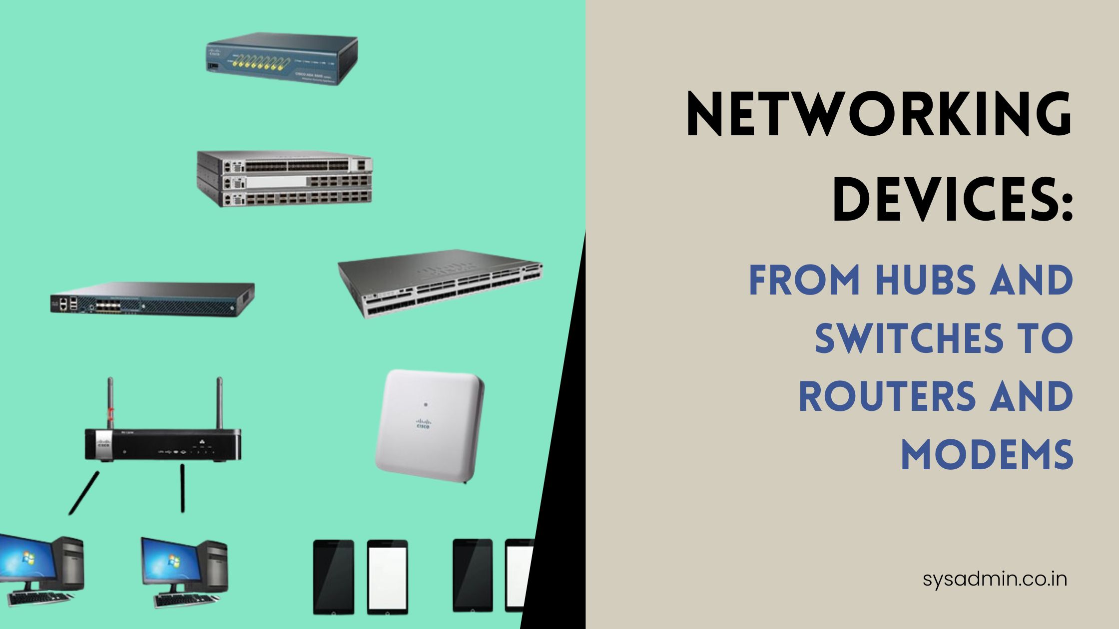 network devices From Hubs and Switches to Routers and Modems