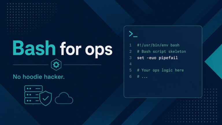 Bash Scripting for Sysadmins (Not Hackers)