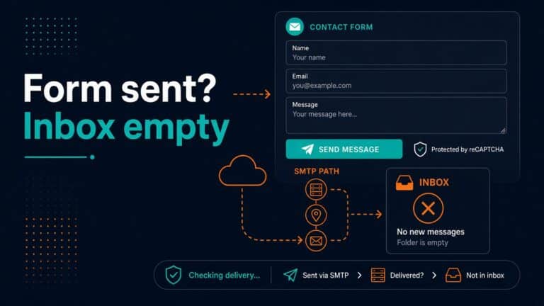 WordPress Contact Form Not Sending: Cloudflare, reCAPTCHA, and SMTP Checklist