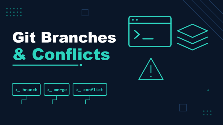 Git Feature Branches, Pull Requests and Real Merge Conflicts - featured illustration