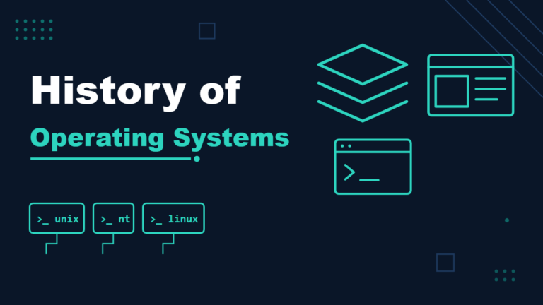 History of Operating Systems: From Batch Jobs to Unix, Windows and Cloud - featured illustration