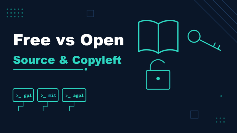 Free Software vs Open Source vs Copyleft: What the Difference Means - featured illustration