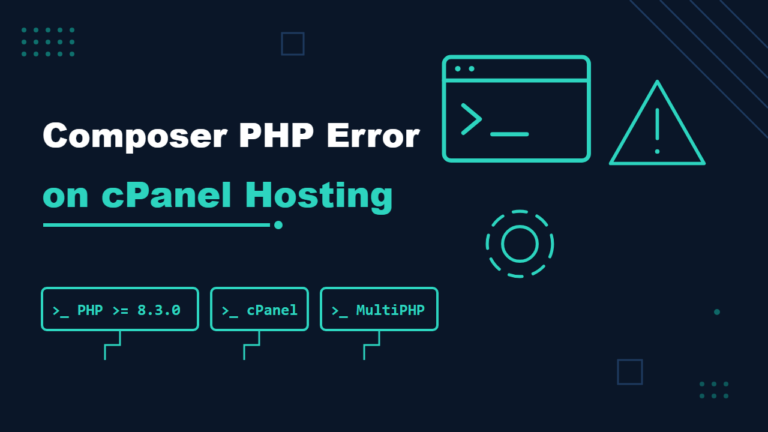 Composer PHP error on cPanel hosting: PHP >= 8.3.0 required