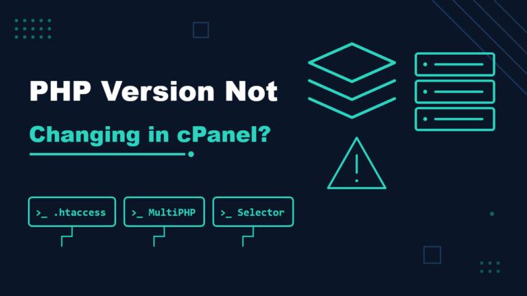 PHP version not changing in cPanel: which setting wins