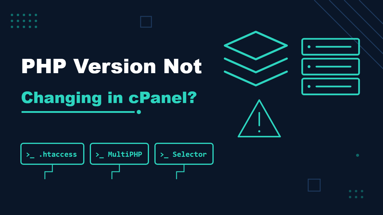 PHP version not changing in cPanel: which setting wins