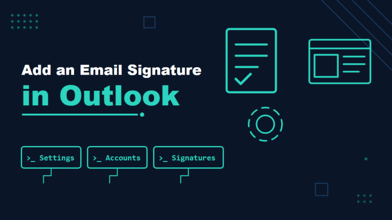 Add an email signature in Outlook: new Outlook, classic Outlook and Outlook on the web