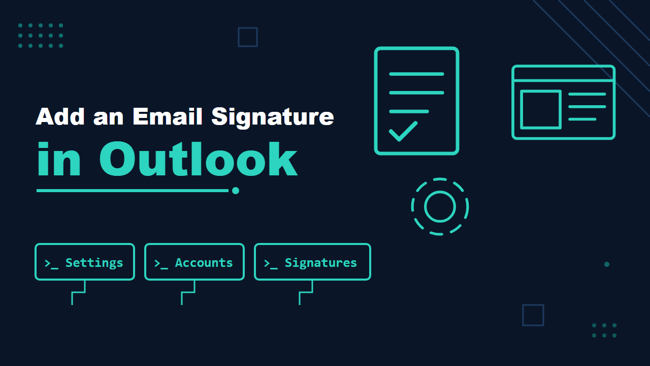 Add an email signature in Outlook: new Outlook, classic Outlook and Outlook on the web